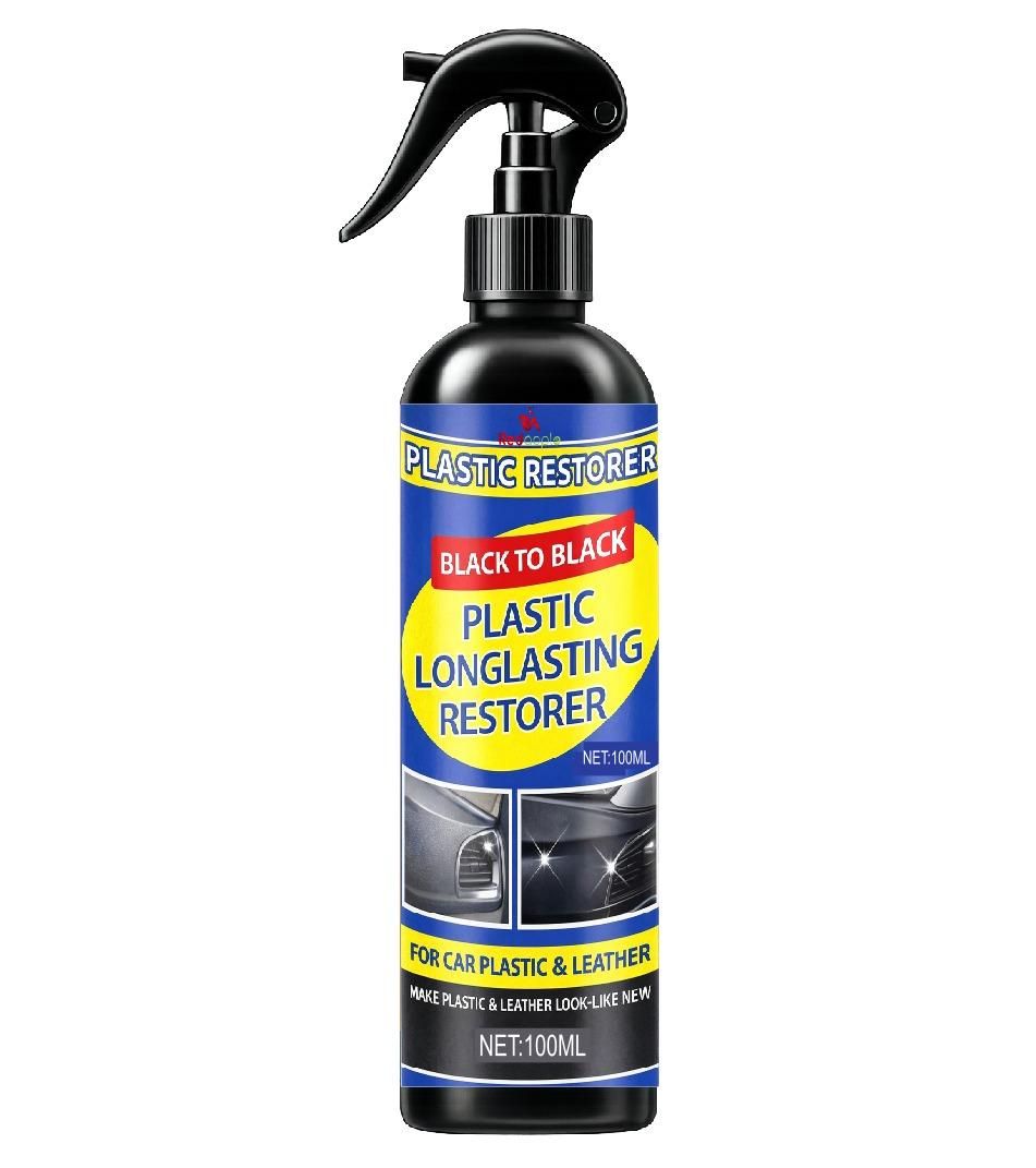 Plastic Long lasting Restorer Spray For Car 100 ml (Pack of 2)